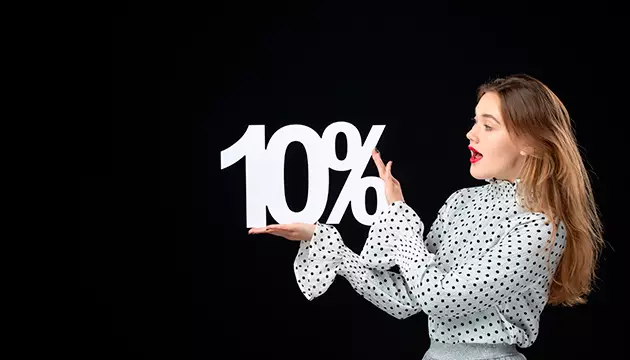 10% скидка при 100% предоплате